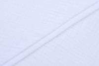Ткань плательно-блузочная муслин однотонный, Maks Style, хлопок 100%, цвет белый, арт. 1162 D-1