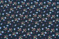 Ткань плательно-блузочная шифон, Maks Style, цветочный принт, арт. SI-3778-18 D-1015313
