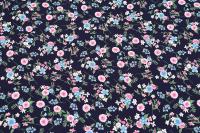 Ткань плательно-блузочная штапель, Maks Style, вискоза 100%, цветочный принт, арт. MS-1180 D-8-1