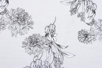 Ткань плательно-блузочная вискоза нейлон, Maks Style, вискоза 80%, нейлон 20%, цветочный принт, арт. MS- 1120 D- 4 С- 3