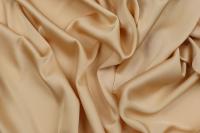Ткань плательно-блузочная однотонная Армани шелк, Maks Style, цвет бежевый, арт 1132 D-14