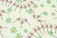 Ткань плательно-блузочная шифон,  Maks Style, цветочный принт, арт 2493 D-14 C-2