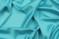 Ткань плательно-блузочная однотонная Армани шелк, Maks Style, цвет голубой, арт 1132 D-20