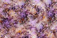 Ткань плательно-блузочная вискоза сатин, Maks Style, вискоза 100%, цветочный принт, арт. D- 62