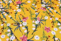 Ткань плательно-блузочная штапель, Maks Style, вискоза 100%, цветочный принт, арт. MS-1237 D-LZD621084 C-4