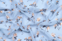 Ткань плательно-блузочная шифон, Maks Style, цветочный принт, арт MS- 2231 D-7 C-1