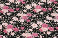 Ткань плательно-блузочная штапель, Maks Style, вискоза 100%, цветочный принт, арт. MS-2201 D-39