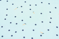 Ткань плательно-блузочная шифон, Maks Style, горох, арт MS- 1241 D-B09Z3392 C-4