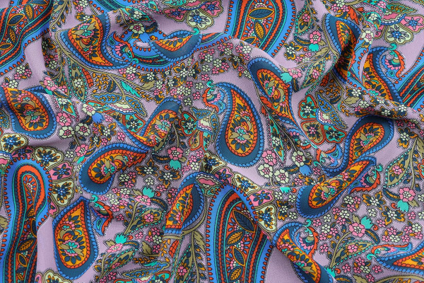 Ткань плательно-блузочная шифон,  Maks Style, огурцы, арт. SI-3778-18 D-1012314 C-F