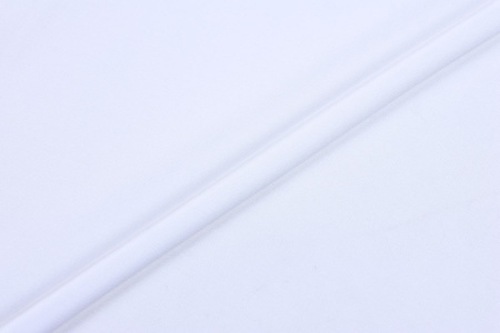 Ткань плательно-блузочная штапель однотонный, Maks Style, вискоза 100%, цвет белый, арт. MS- 2453 D-1