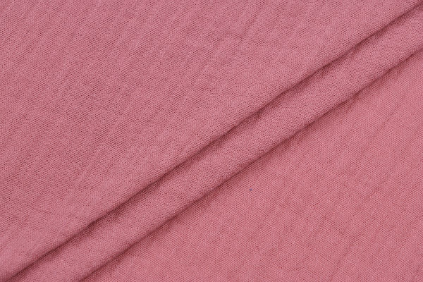 Ткань плательно-блузочная муслин однотонный, Maks Style, хлопок 100%, цвет розовый, арт. 1162 D-7