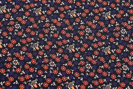 Ткань плательно-блузочная шифон, Maks Style, цветочный принт, арт. MS- 1127 D-10 C-3