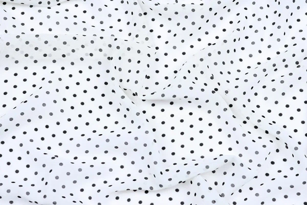 Ткань плательно-блузочная шифон, Maks Style, горох, арт MS- 1234 D-LS210578-1D C-3