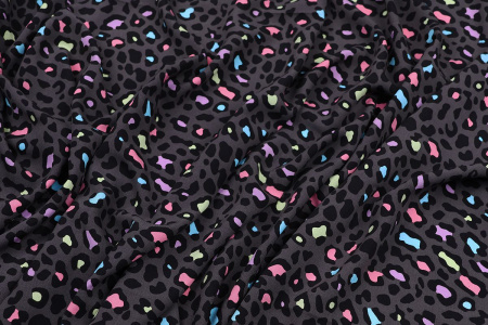 Ткань плательно-блузочная штапель, Maks Style, вискоза 100%, цвет ткани коричневый, арт. MS- 1226 D-28