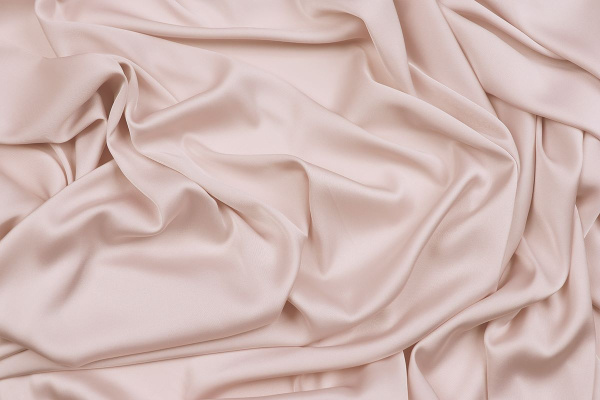 Ткань плательно-блузочная однотонная Армани шелк, Maks Style, цвет светло-розовый, арт 1132 D-16