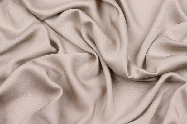 Ткань плательно-блузочная вискоза сатин однотонный, Maks Style, вискоза 100%, цвет белый, арт. MS- 1156 D-7