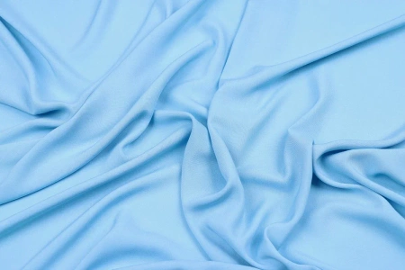 Ткань плательно-блузочная штапель однотонный, Maks Style, вискоза 100%, цвет голубой, арт. MS- 2453 D-21