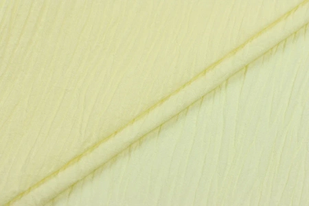 Ткань плательно-блузочная марлевка однотонная, Maks Style, хлопок 100%, цвет желтый, арт. 1114 D-3