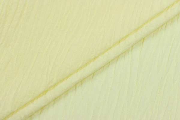 Ткань плательно-блузочная марлевка однотонная, Maks Style, хлопок 100%, цвет желтый, арт. 1114 D-3