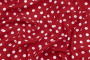 Ткань плательно-блузочная штапель, Maks Style, вискоза 100%, красный принт горох, арт. MS- 1146 D-29 С-6