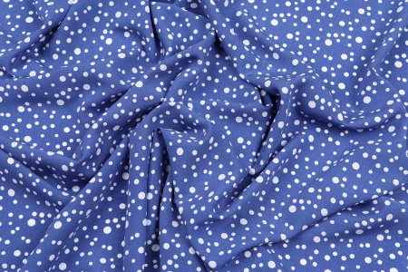 Ткань плательно-блузочная штапель, Maks Style, вискоза 100%, горох, арт. 1146 D-32 С-4