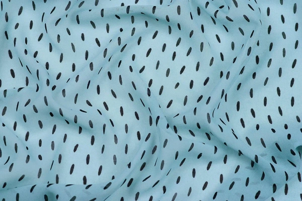 Ткань плательно-блузочная шифон, Maks Style, камушки арт. MS- 1195 D-10 C-1