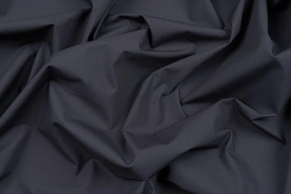 Ткань плательно-блузочная хлопок поплин однотонный, Maks Style, хлопок 100%, цвет черный, арт. 1159 D-15