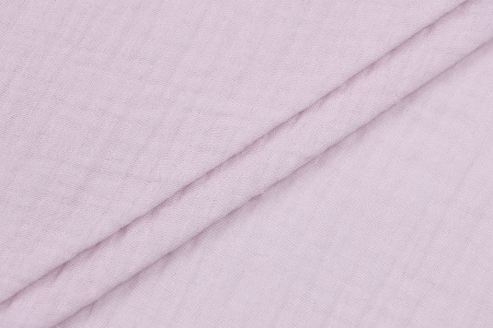 Ткань плательно-блузочная муслин однотонный, Maks Style, хлопок 100%, цвет сиреневый, арт. 1162 D-9