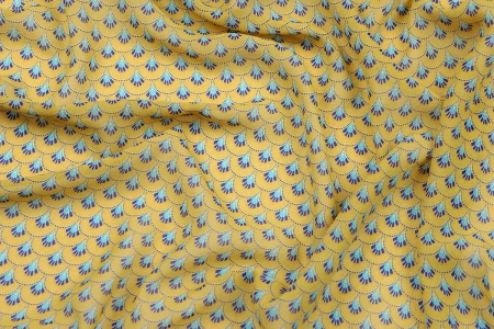Ткань плательно-блузочная шифон,  Maks Style, цветочный принт, арт. 4197-19 D1011078