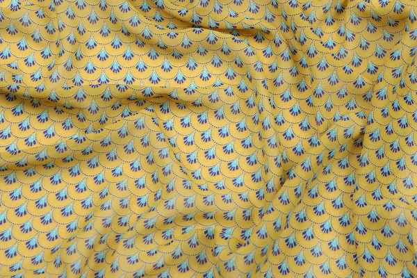 Ткань плательно-блузочная шифон,  Maks Style, цветочный принт, арт. 4197-19 D1011078