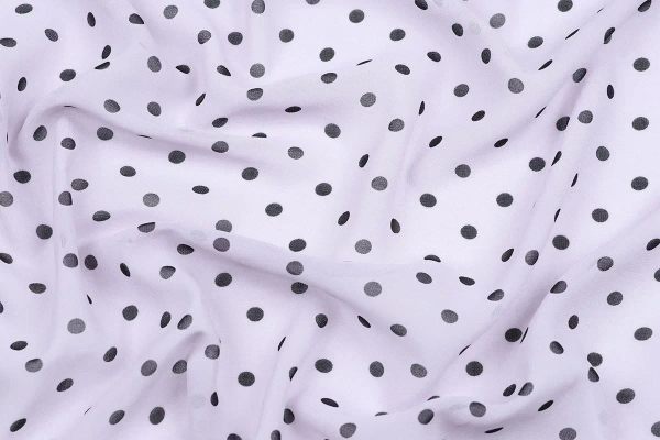 Ткань плательно-блузочная шифон, Maks Style, горох, арт MS- 1116 D-B02ZH1085 C-4