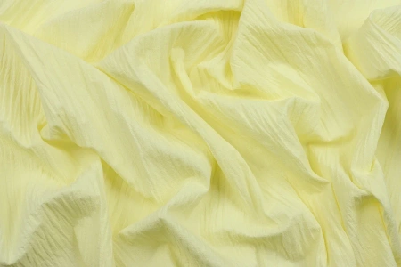 Ткань плательно-блузочная марлевка однотонная, Maks Style, хлопок 100%, цвет желтый, арт. 1114 D-3