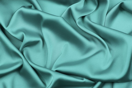 Ткань плательно-блузочная однотонная Армани шелк, Maks Style, цвет мятный, арт 1132 D-42