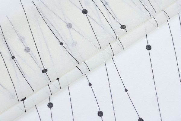 Ткань плательно-блузочная шифон, Maks Style, цветочный принт, арт. MS- 1195 D-9 C-1