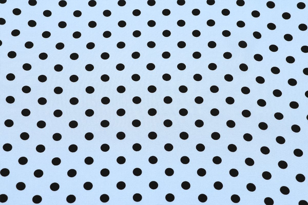 Ткань плательно-блузочная штапель, Maks Style, вискоза 100%, голубой принт горох, арт. MS- 1146 D-28 С-5