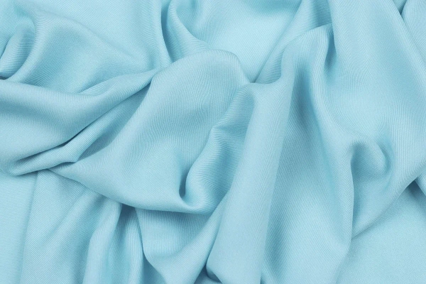 Ткань плательно-блузочная вискоза твил однотонный, Maks Style, вискоза 100%, цвет голубой, арт. 2881 D-8