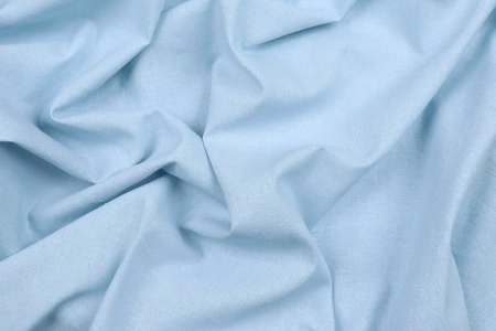 Ткань плательно-костюмная лён вискоза однотонная, Maks Style, цвет голубой, арт. MS- 1161 D-6
