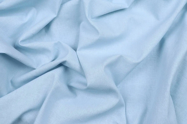 Ткань плательно-костюмная лён вискоза однотонная, Maks Style, цвет голубой, арт. MS- 1161 D-6