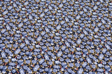 Ткань плательно-блузочная штапель, Maks Style, вискоза 100%, цветочный принт, арт. MS-1180 D-19