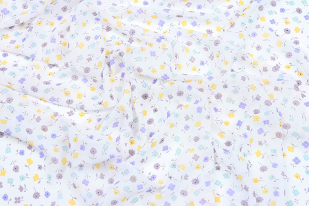 Ткань плательно-блузочная шифон, Maks Style, цветочный принт, арт. MS- 1234 D-8 C-1