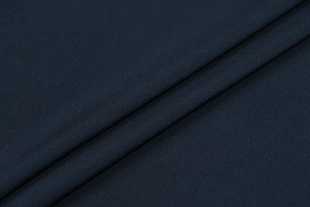 Ткань плательно-блузочная однотонная Армани шелк, Maks Style, цвет темно-синий, арт 1132 D-33