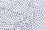 Ткань плательно-блузочная штапель, Maks Style, вискоза 100%, белый принт горох, арт. MS- 1146 D-30 С-2