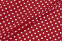 Ткань плательно-блузочная штапель, Maks Style, вискоза 100%, красный принт горох, арт. MS- 1146 D-30 С-6