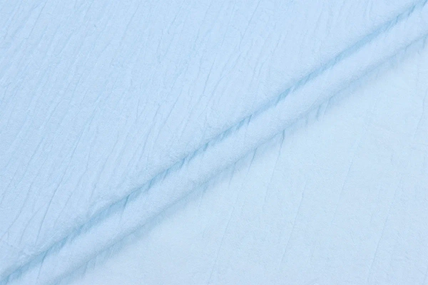 Ткань плательно-блузочная марлевка однотонная, Maks Style, хлопок 100%, цвет голубой, арт. 1114 D-6