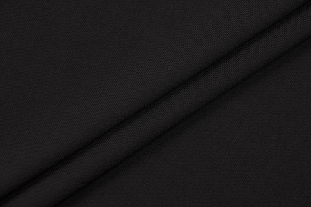 Ткань плательно-блузочная штапель однотонный, Maks Style, вискоза 100%, цвет черный, арт. MS- 2453 D-26