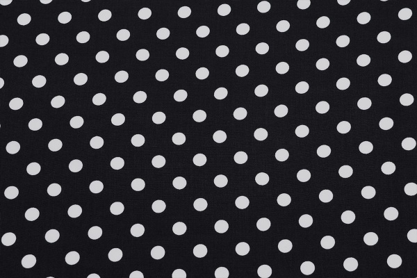 Ткань плательно-блузочная штапель, Maks Style, вискоза 100%, черный принт горох, арт. MS- 1146 D-29 С-3