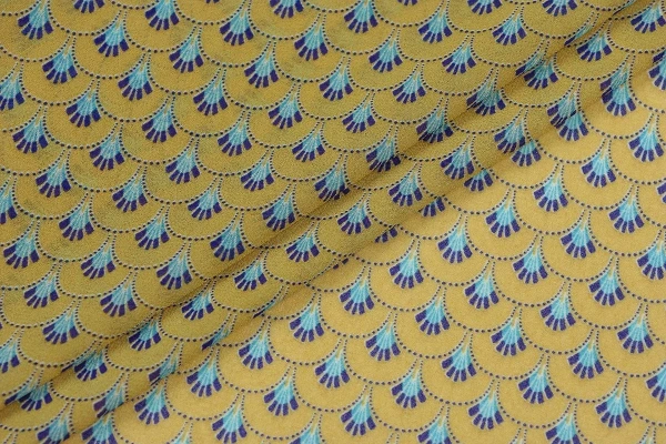 Ткань плательно-блузочная шифон,  Maks Style, цветочный принт, арт. 4197-19 D1011078