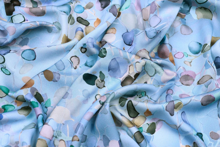 Ткань плательно-блузочная вискоза сатин, Maks Style, вискоза 100%, арт. D- 55