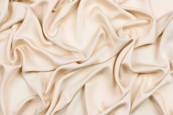 Ткань плательно-блузочная вискоза сатин однотонный, Maks Style, вискоза 100%, цвет белый, арт. MS- 1156 D-4