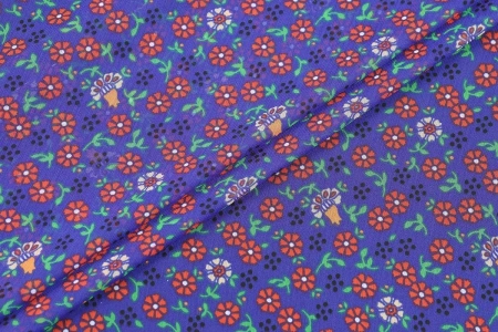 Ткань плательно-блузочная шифон, Maks Style, цветочный принт, арт. MS- 1127 D-10 C-1